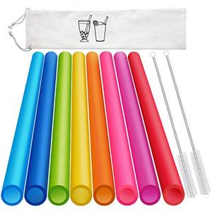  Hiware 52 Pcs Reusable Plastic Straws for Tumbler