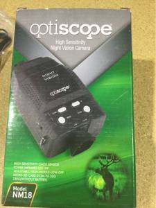 lot 5968 image: Premium Night Vision Monocular By Optiscope - 328ft100m Infrared Black
