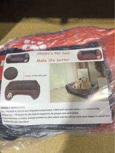 lot 5989 image: ONSNs Pet Bed for MediumLarge Dogs