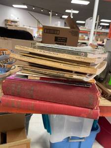 lot 64357 image: misc books, firs aid, American songbag, gospel books