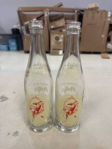 lot 64454 image: vintage poly pop soda bottles, red label