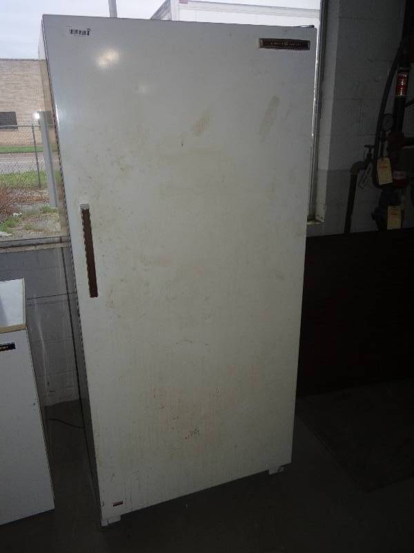 lot 201 image: GE full size upright freezer - works.