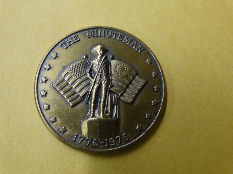 lot 579 image: The minuteman coin.