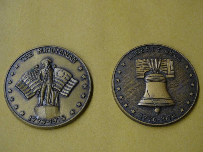 lot 602 image: The minutman coinliberty bell coin.