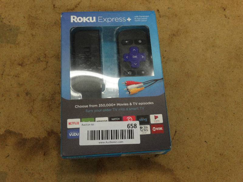 lot 658 image: Roku express & new in box.