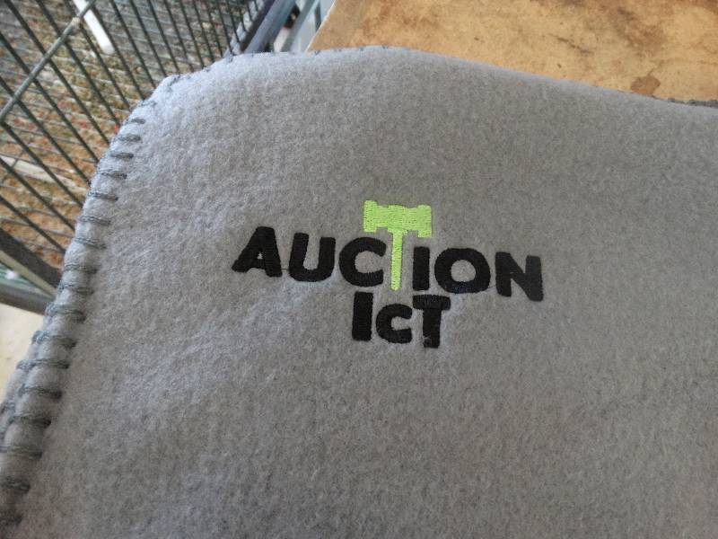 lot 99 image: Fleece Throw ( Auction ICT Blanket) All Proceeds go to Kansas Humane Society Thank you for bidding.
