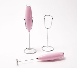 lot 11813 image: Retail - $21.98 Zulay Kitchen Set of 2 Handheld Electric Milk Frothers. SILVER