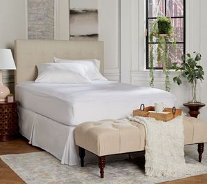lot 11925 image: Retail - $72.44 Scott Living Full 5-Sided 100% Tencel Mattress Protector, NOT FULLY INSPECTED