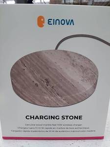 lot 11946 image: Retail - $59.99 Einova Wireless Charging Stone with 10W Fast