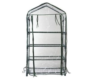 lot 11987 image: Retail - $59.00 Bloom 4ft. 4-Tier Portable Greenhouse with Shelves