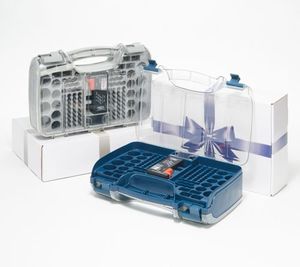 lot 11990 image: Retail - $55.00 180 Deluxe Set of 2 Battery Organizer w