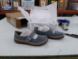 lot 11992 image: Retail - $55.00 Earth Origins Suede Mary Janes - Emme, Womans 7 M