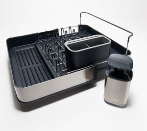 lot 12004 image: Retail - $54.98 Joseph Joseph Expandable Stainless Dish Rack