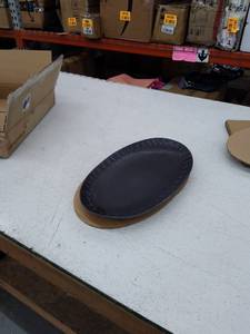 lot 12007 image: Over & Back Serving Platter Black Stoneware