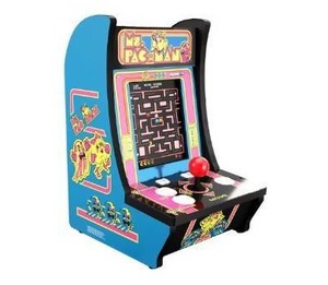 lot 12011 image: Arcade1UP Ms. Pac-Man Counter-Cade, Used.