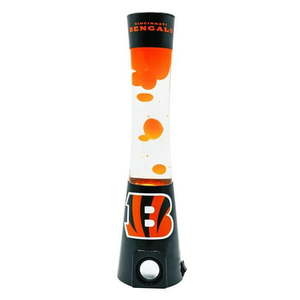 lot 12014 image: Cincinnati Bengals Magma Lamp with Bluetooth Speaker