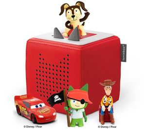 lot 12025 image: Retail - $119.88 Toniebox Audio Player Starter Set Bundle w 3 Figurines, Pink