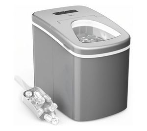 lot 12027 image: Retail - $109.98 hOmeLabs 26-lbs Automatic Countertop Portable Ice Maker, Grey
