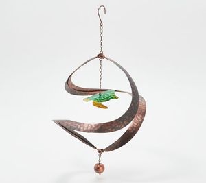 lot 12037 image: Retail - $38.25 Plow & Hearth Twirler with Spring Icons. Turtle
