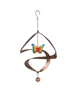 lot 12039 image: Evergreen 24H Twirler With Icon, Butterfly- Fade and Weather Resistant Outdoor Decor for Homes, Yards and Gardens