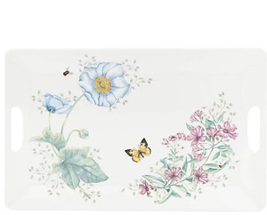 lot 12076 image: Retail$39.95 Lenox Butterfly Meadow Large Melamine Serving Tray