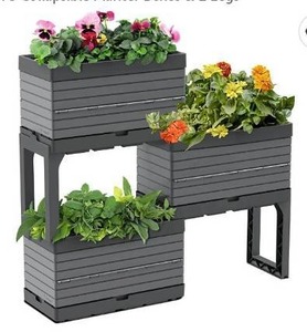 lot 12086 image: Retail - $97.50 3-Piece Tool Free FlexSpace Garden & Storage Set