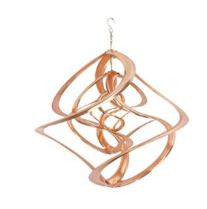 lot 12102 image: RCS Cosmix Triple Wind Spinner, Copper. Bent From Being in Box.