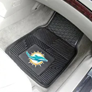 lot 12109 image: Fanmats Miami Dolphins Set of Car Mats, Front Only