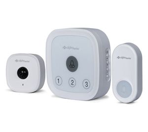 lot 11863 image: Retail - $44.00 Alpha Series Wireless Doorbell w Motion Sensor Alarm, White
