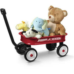 lot 11899 image: Radio Flyer Little Red Toy Wagon (12.5 ) Miniature Wagon Red
