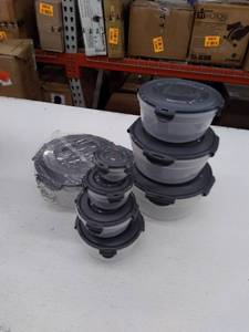 lot 11982 image: Retail - $36.25 LocknLock 14-Piece Nestable Bowl Storage Set