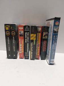 lot 38395 image: Riding the Trains VHS Videos