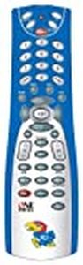 lot 38407 image: One For All 4 Device Universal Remote Control with University of Kansas Logo and Colors