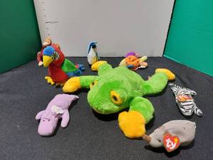 lot 38429 image: Variety of Stuffed Toy Animals. Some are TY