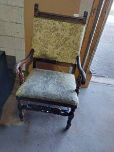 lot 38264 image: Lovely Wooden Chair that needs upholstered