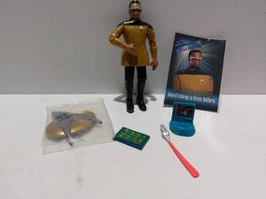 lot 38278 image: Star Trek Next Generation Geordi LA Forge w Collectors Card