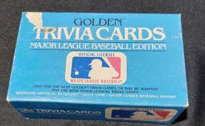 lot 38310 image: Golden Trivia Cards. Major League Baseball Edition