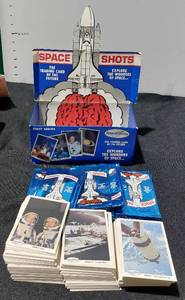 lot 38311 image: Space Shots Collector Trading Cards, Series I, OPENED BoxOPENED Packs with Original Pkging