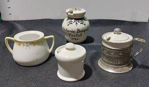 lot 38332 image: Vintage Mustard Jars