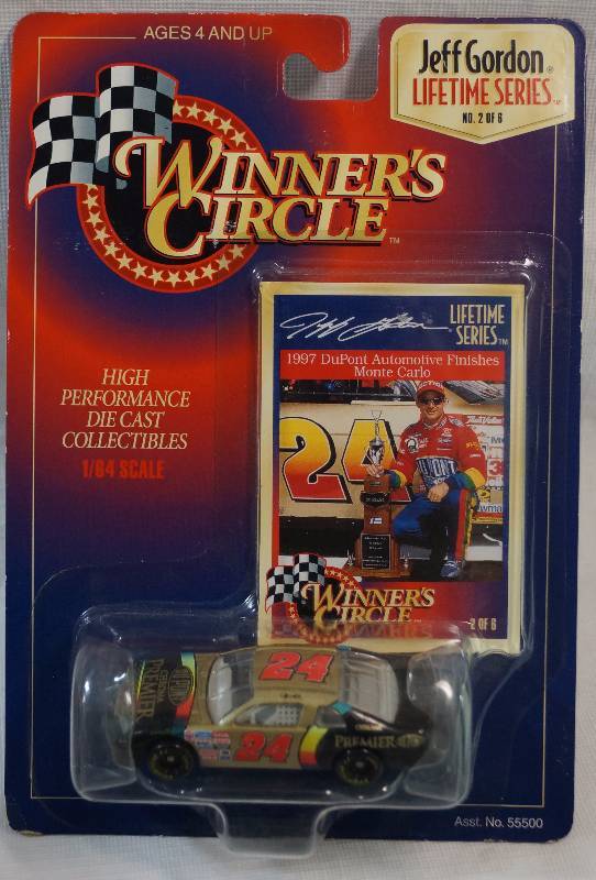 lot 8103 image: Winners Circle -  Die Cast Car - Jeff Gordon #24 - LIFETIME SERIES - NEW IN PACKAGE