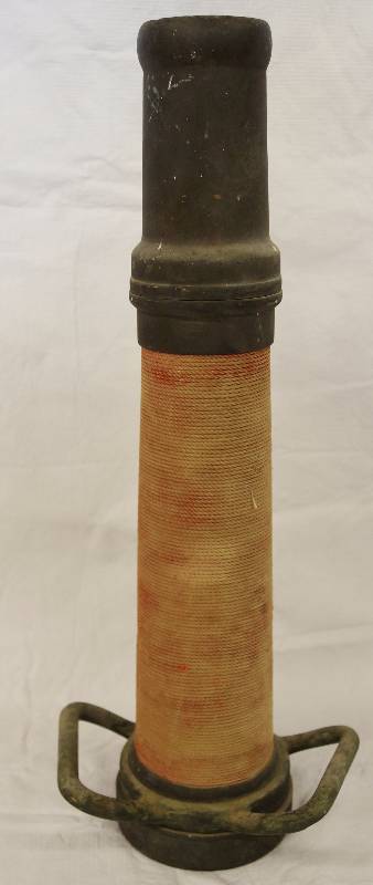 lot 8041 image: Vintage Firehose Nozzle - Brass - HEAVY