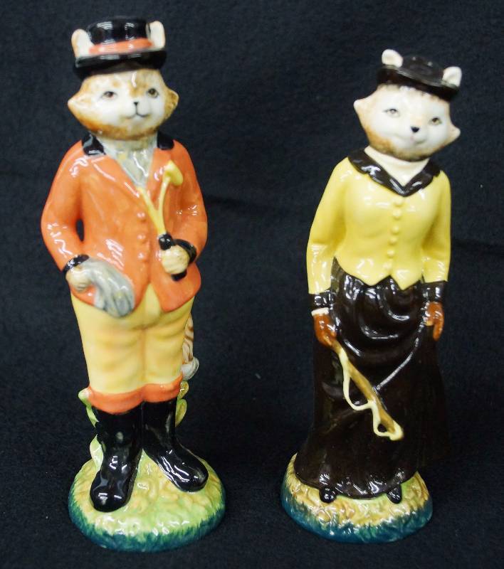 lot 8155 image: WINTERTHUR - Mr. & Mrs. Fox Salt and Pepper Shakers EXCLUSIVE Museum, Garden, Library - NICE