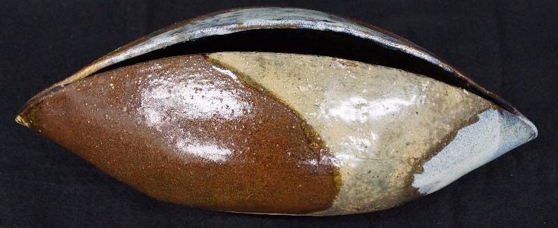 lot 8164 image: Eclectic Pottery Piece - Vase Numbered and Signed - Check this out