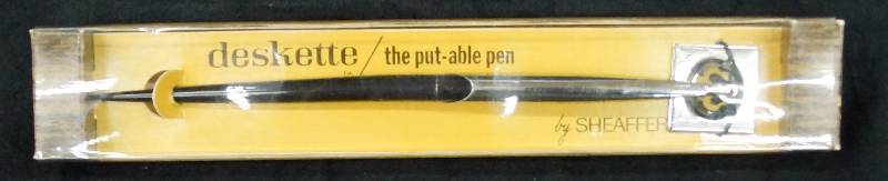 lot 8167 image: SHEAFFER Deskette Pen  the put-able pen - NEW IN BOX