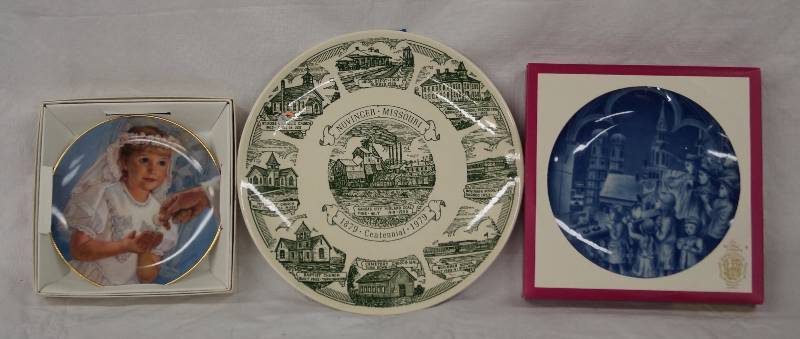 lot 8240 image: 3 Collectors Plate Lot - KANSAS CITY MIDLAND COAL & MINING COMPANY Mine No. 7, Railroad Mine Operating 1919-1935.