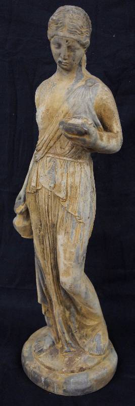 lot 8246 image: Heavy Sculpture of Hebe. Goddess of youth Garden Statue