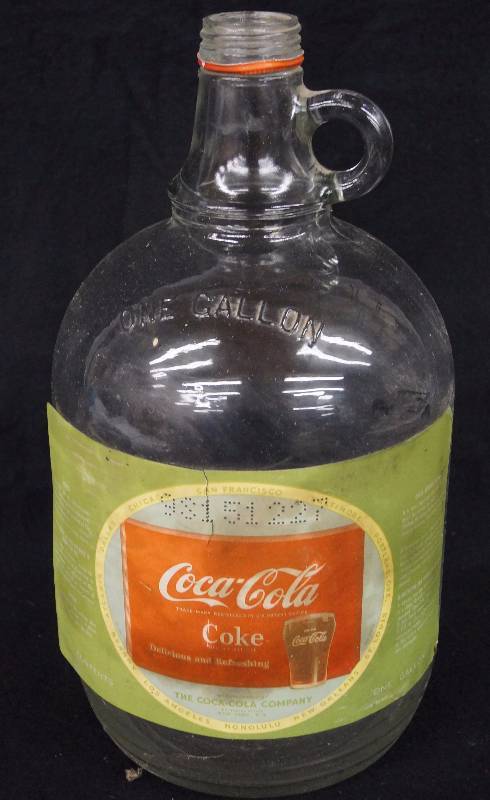 lot 8269 image: Old Coke - One Gallon Jug - Coca Cola Collection