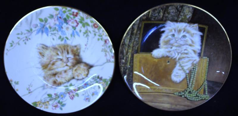 lot 8283 image: Royal Worcester Crown Ware England - Kitten Classics - Collectors Plates