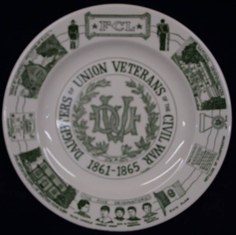 lot 8287 image: Daughters of Union Veterans of the Civil War 1861-1865 Collector PLATE