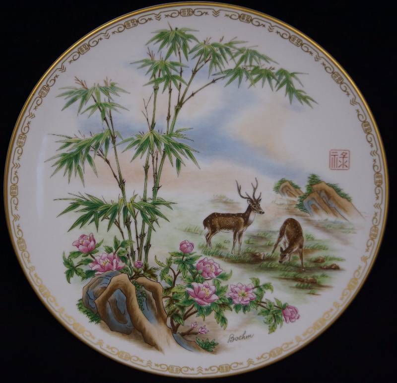 lot 8288 image: Edward Marshall Boehm Plate Lifes Best Wishes - Prosperity nice See photos